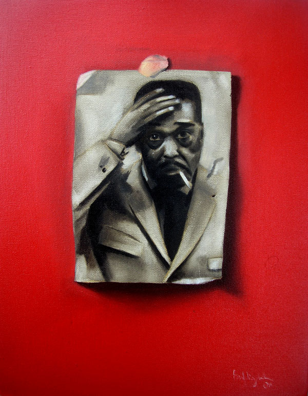 Duke Ellington on Wall, oil on canvas, 2009